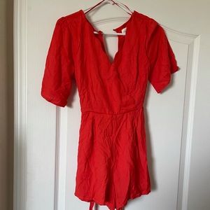 Red romper